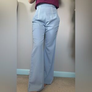 Blue Boot Cut Flare Pants